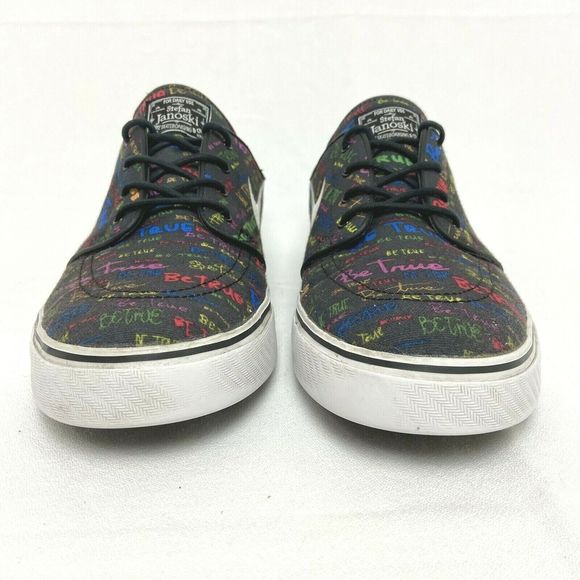 NIKE SB ZOOM Stefan JANOSKI CNVS QS Be True PRIDE Pack 702981-009 Mens 13 - Picture 5 of 12